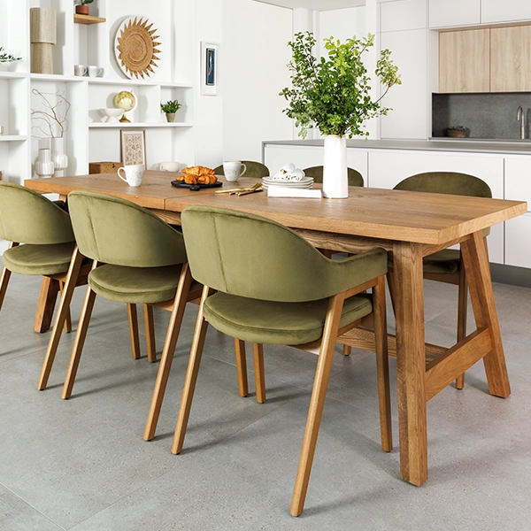 Sonoma Oak 2.2M Oval Dining Table | EZ Living Interiors